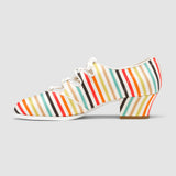 Clementine Vintage Ghillie Shoes Wide (Multi-Stripe)