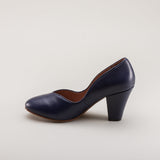 Marilyn Vintage Pumps Wide (Navy Blue)