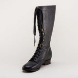 Bessie Vintage Aviator Boots (Black)