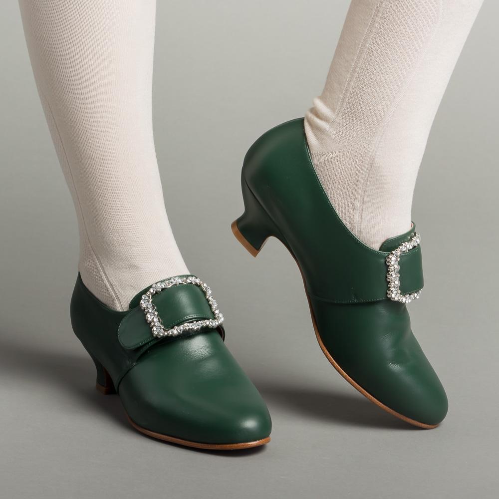 Dark green ladies shoes online