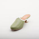 Sophie 18th Century Leather Mules (Green)(1760-1790)